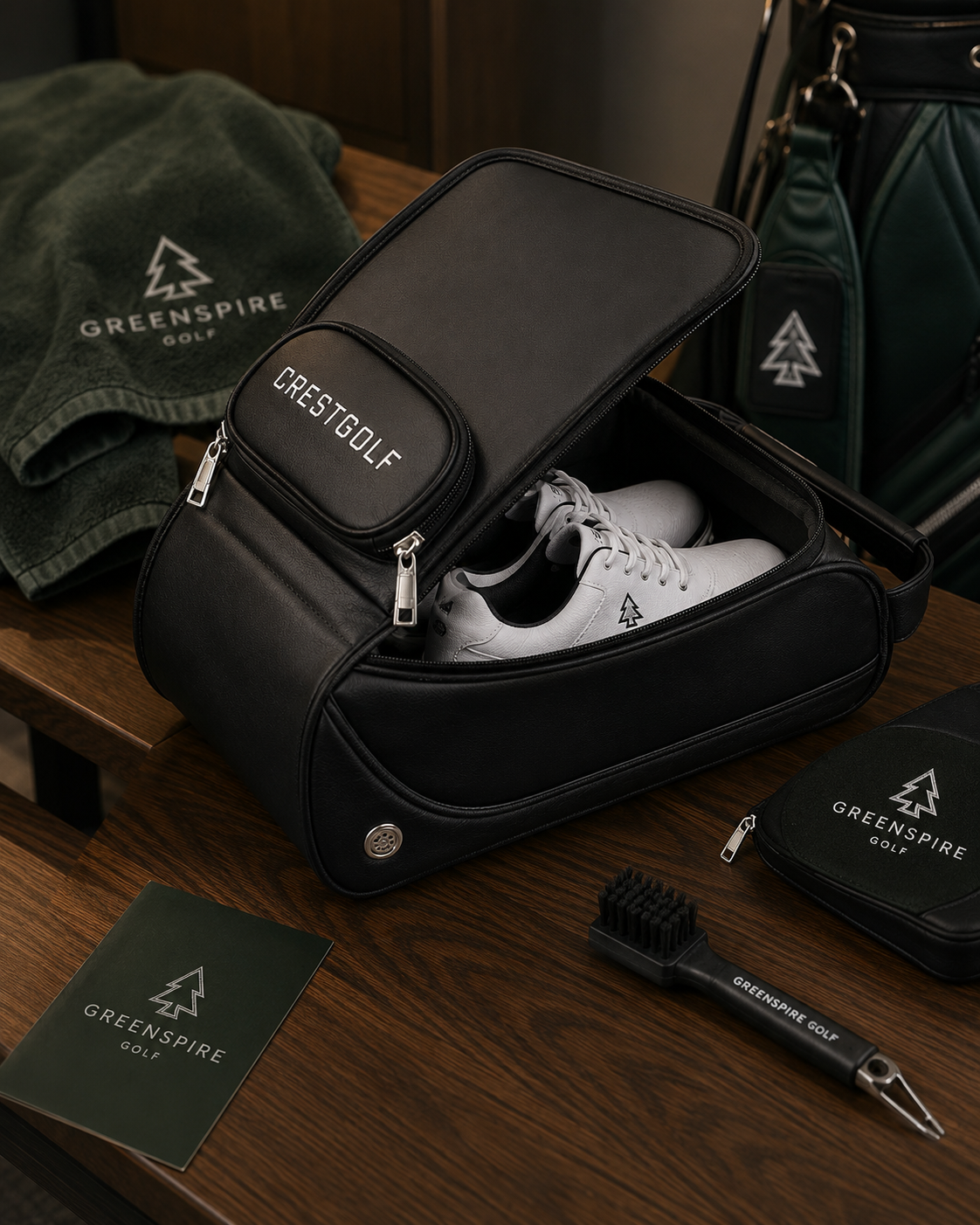GreenSpire Essentials Golf Shoe Bag lifestyle image